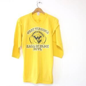 Vintage West Virginia University Mountaineers WVU Hall Of Fame Bowl T Shirt